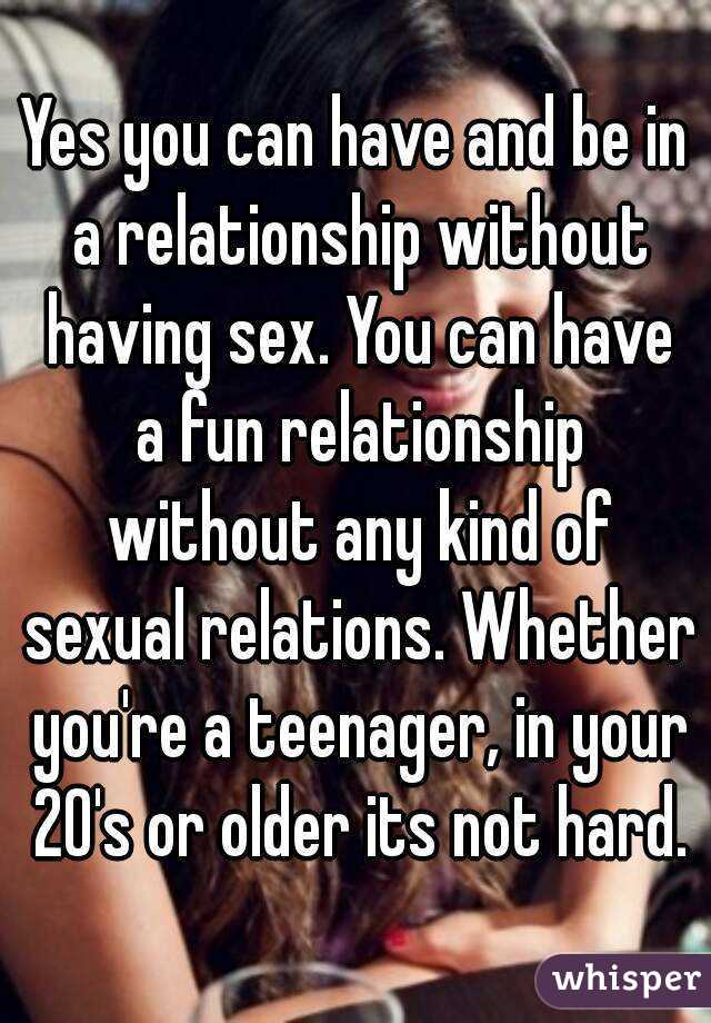 Not Having Sex In A Relationship